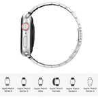 __genel|6|apple-watch-38mm-wiwu-ultra-thin-steel-belt-three-beads-metal-kordon-07|Apple Watch 38mm Wiwu Ultra Thin Steel Belt Three Beads Metal Kordon