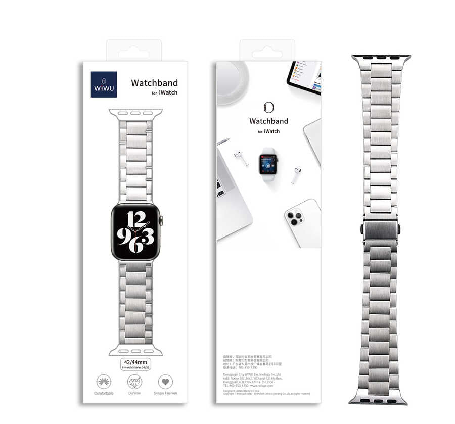 __genel|8|apple-watch-38mm-wiwu-ultra-thin-steel-belt-three-beads-metal-kordon-09|Apple Watch 38mm Wiwu Ultra Thin Steel Belt Three Beads Metal Kordon