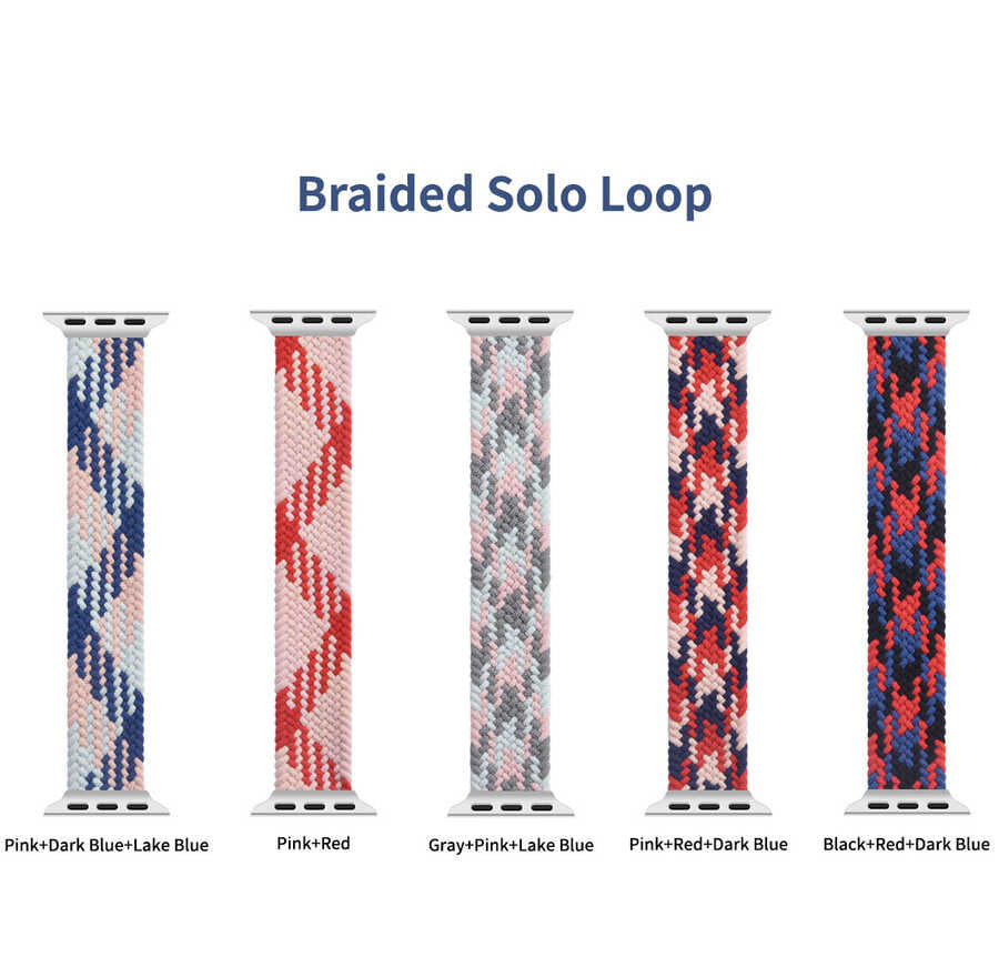 __genel|1|apple-watch-40mm-wiwu-braided-solo-loop-contrast-color-large-kordon-02|Apple Watch 40mm Wiwu Braided Solo Loop Contrast Color Large Kordon