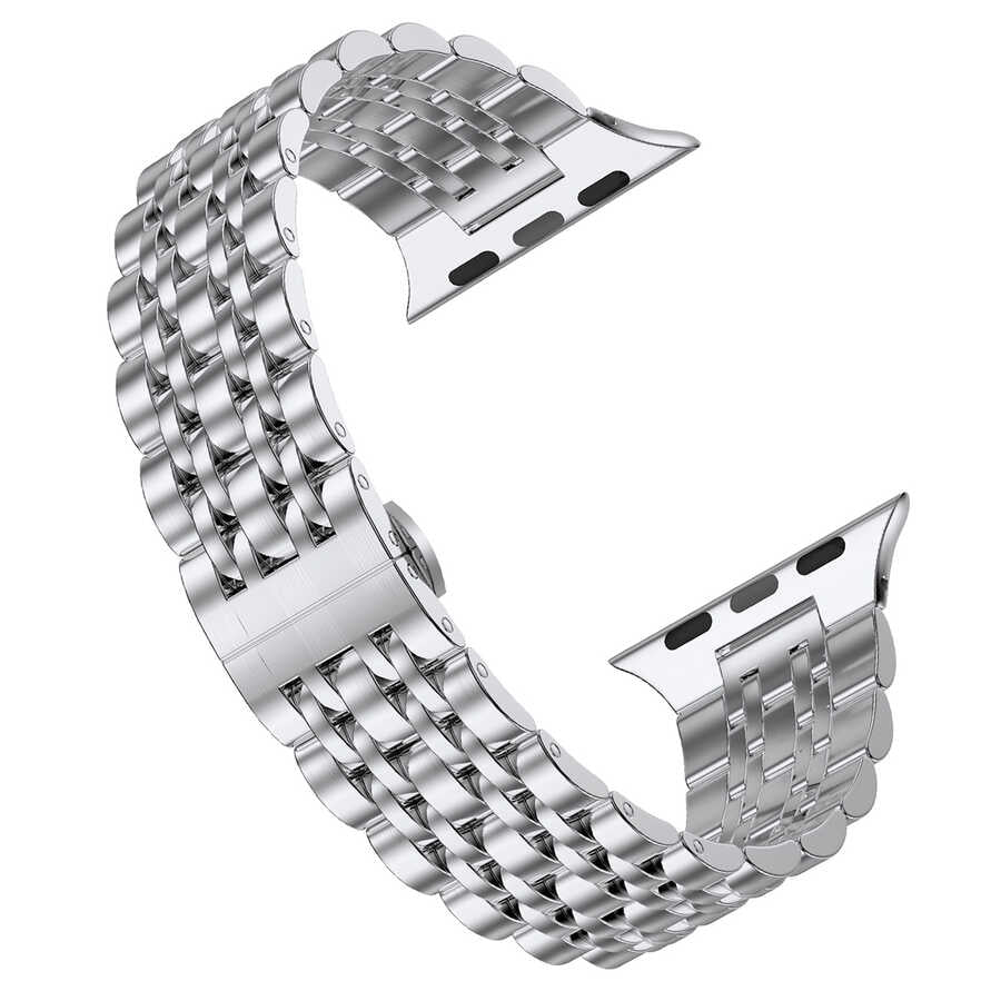 __genel|2|apple-watch-40mm-wiwu-seven-beads-steel-belt-metal-kordon-03|Apple Watch 40mm Wiwu Seven Beads Steel Belt Metal Kordon