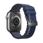 __genel|3|apple-watch-42mm-skinarma-taihi-sora-yazi-desenli-deri-gorunumlu-silikon-kordon-04|Apple Watch 42mm SkinArma Taihi Sora Yazı Desenli Deri Görünümlü Silikon Kordon