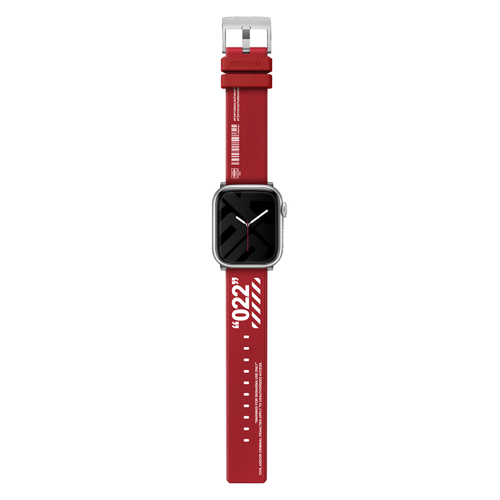 __genel|11|apple-watch-44mm-skinarma-taihi-sora-yazi-desenli-deri-gorunumlu-silikon-kordon-12|Apple Watch 44mm SkinArma Taihi Sora Yazı Desenli Deri Görünümlü Silikon Kordon