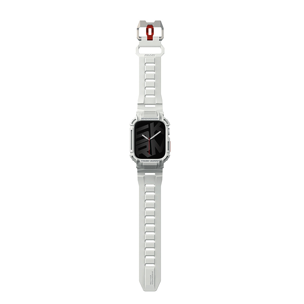 __genel|2|apple-watch-44mm-skinarma-mecha-2in1-tpu-kasa-koruyucu-silikon-kordon-03|Apple Watch 44mm Skinarma Mecha 2in1 TPU Kasa Koruyucu + Silikon Kordon
