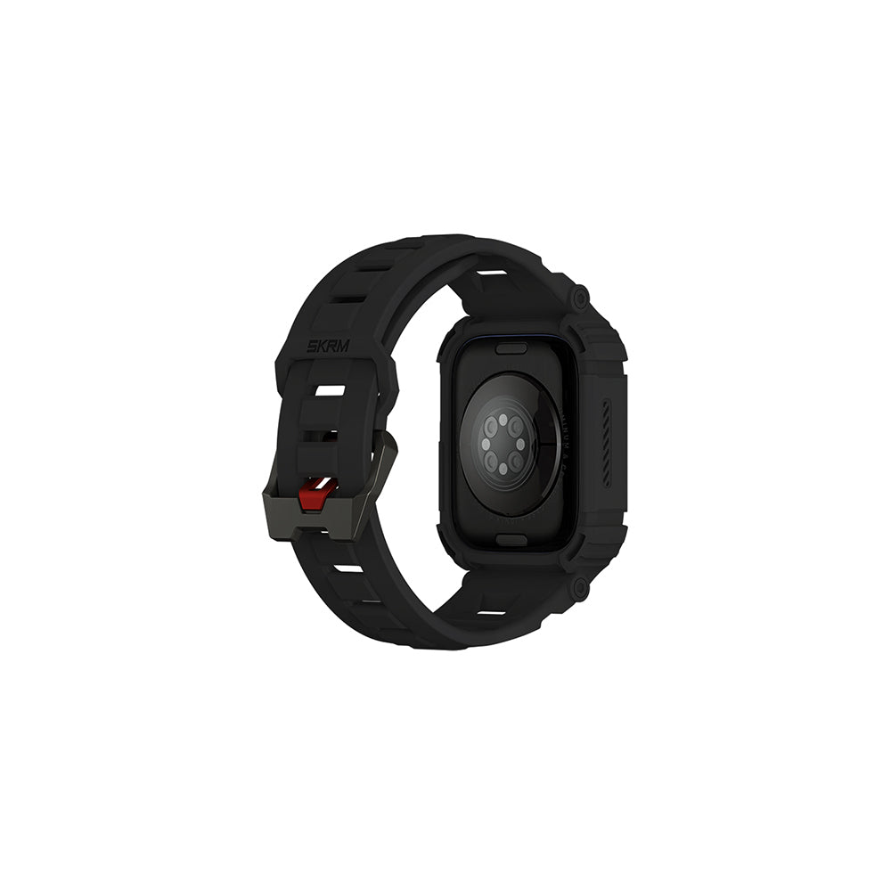 __genel|3|apple-watch-44mm-skinarma-mecha-2in1-tpu-kasa-koruyucu-silikon-kordon-04|Apple Watch 44mm Skinarma Mecha 2in1 TPU Kasa Koruyucu + Silikon Kordon