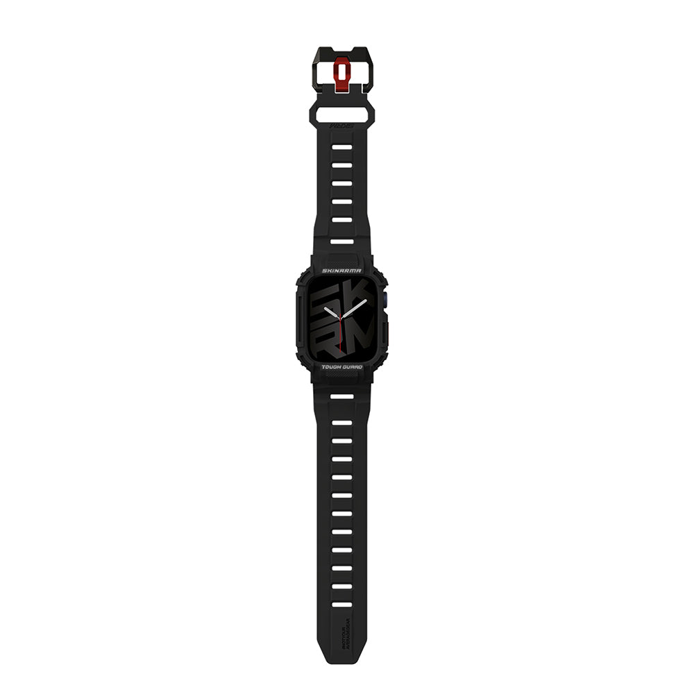 __genel|4|apple-watch-44mm-skinarma-mecha-2in1-tpu-kasa-koruyucu-silikon-kordon-05|Apple Watch 44mm Skinarma Mecha 2in1 TPU Kasa Koruyucu + Silikon Kordon