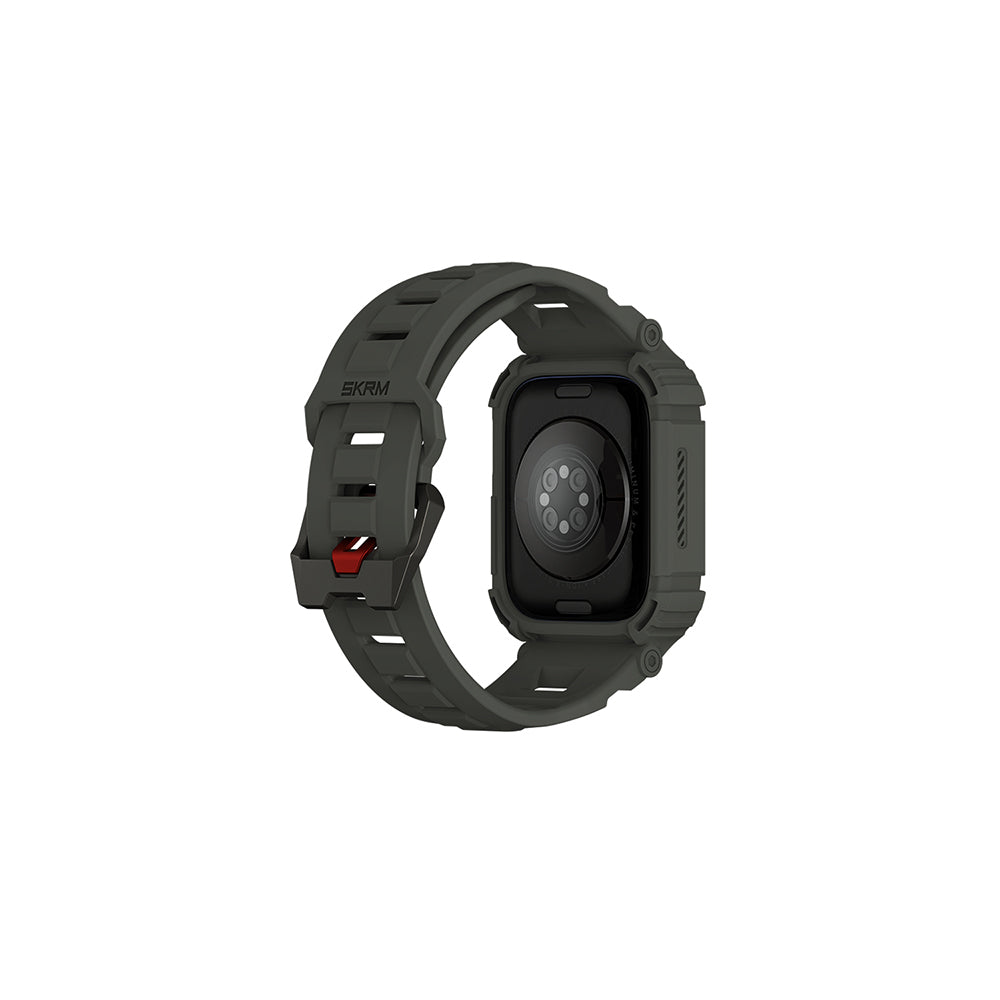 __genel|7|apple-watch-44mm-skinarma-mecha-2in1-tpu-kasa-koruyucu-silikon-kordon-08|Apple Watch 44mm Skinarma Mecha 2in1 TPU Kasa Koruyucu + Silikon Kordon