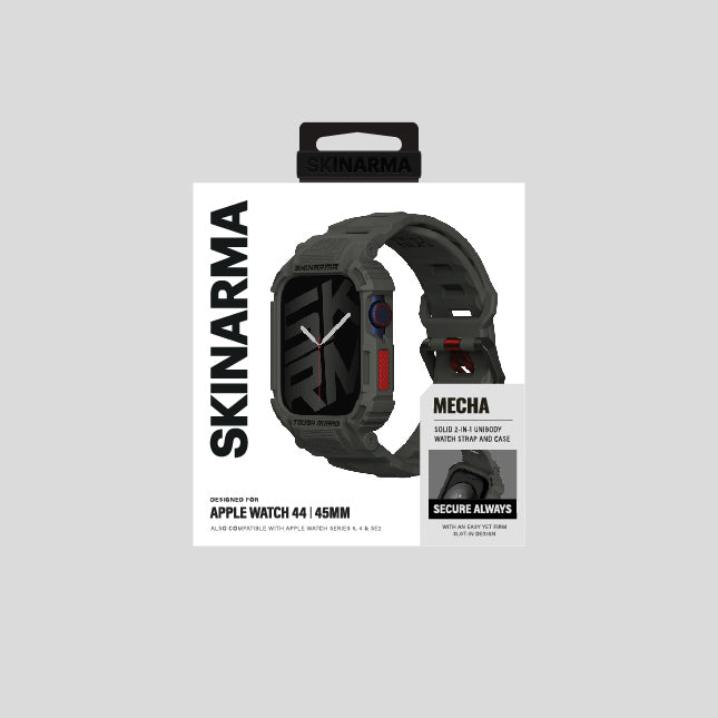 __genel|12|apple-watch-44mm-skinarma-mecha-2in1-tpu-kasa-koruyucu-silikon-kordon-13|Apple Watch 44mm Skinarma Mecha 2in1 TPU Kasa Koruyucu + Silikon Kordon