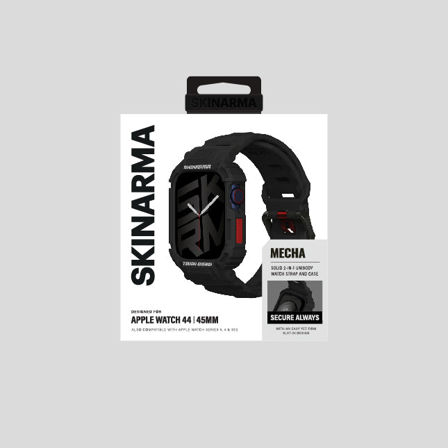 __genel|14|apple-watch-44mm-skinarma-mecha-2in1-tpu-kasa-koruyucu-silikon-kordon-15|Apple Watch 44mm Skinarma Mecha 2in1 TPU Kasa Koruyucu + Silikon Kordon