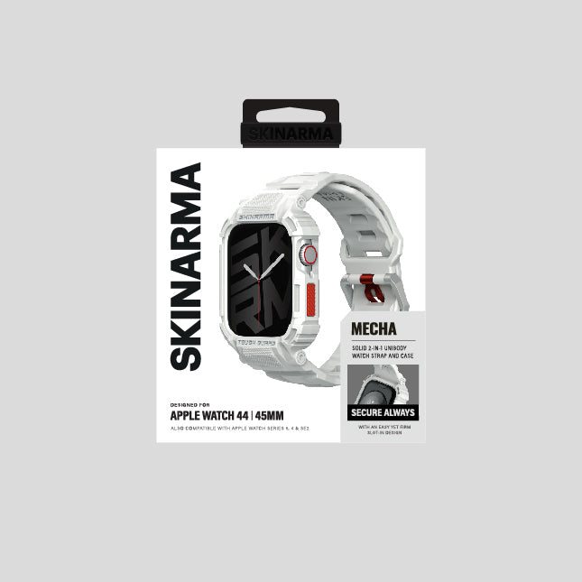 __genel|16|apple-watch-44mm-skinarma-mecha-2in1-tpu-kasa-koruyucu-silikon-kordon-17|Apple Watch 44mm Skinarma Mecha 2in1 TPU Kasa Koruyucu + Silikon Kordon