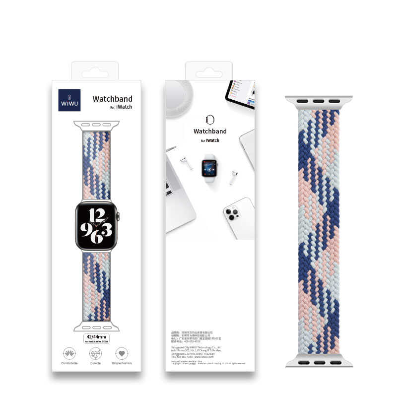 __genel|1|apple-watch-44mm-wiwu-braided-solo-loop-contrast-color-large-kordon-02|Apple Watch 44mm Wiwu Braided Solo Loop Contrast Color Large Kordon