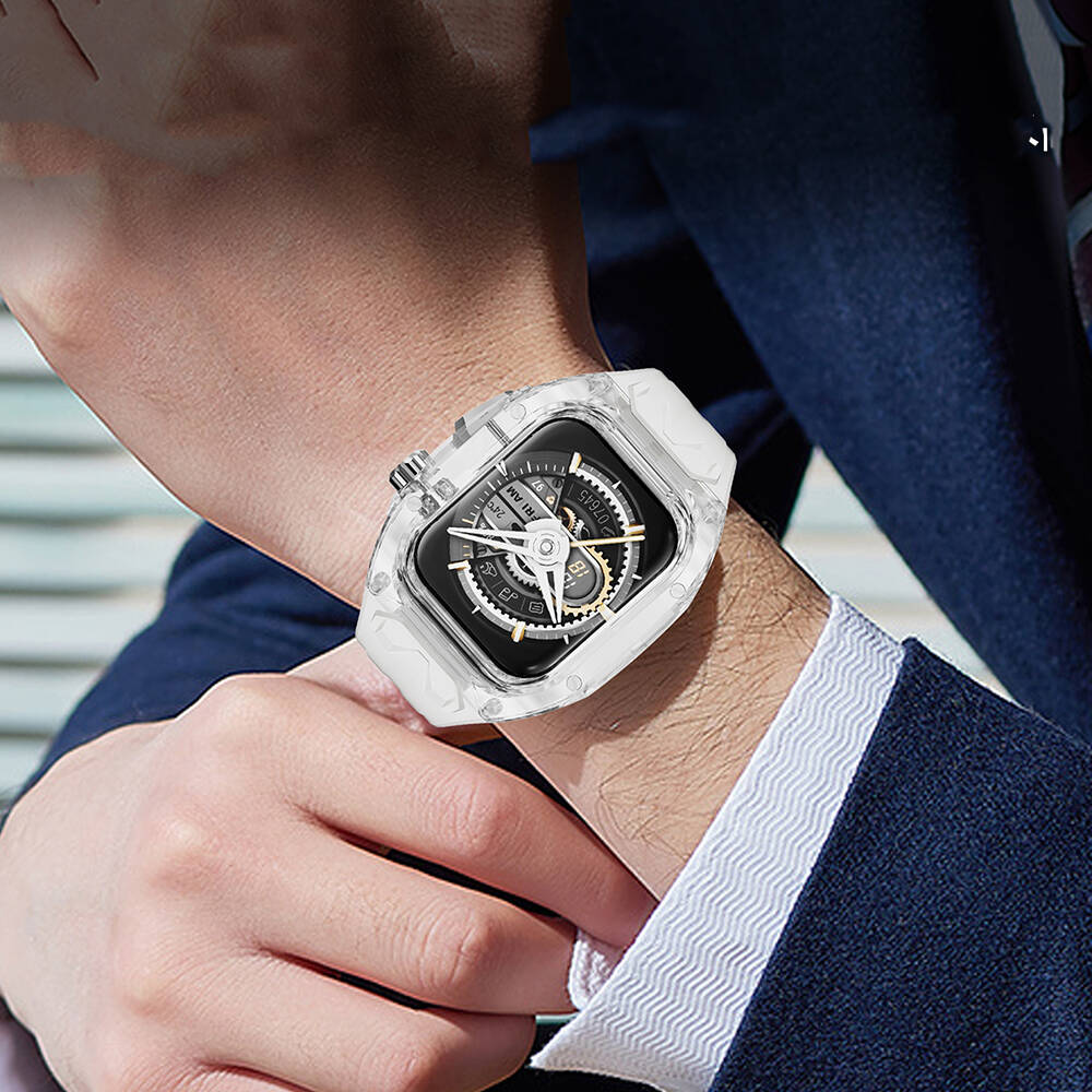 __genel|10|apple-watch-44mm-wiwu-wi-wb013-rambo-serisi-2in1-seffaf-pc-kasa-koruyuculu-kaucuk-kordon-11|Apple Watch 44mm Wiwu Wi-WB013 Rambo Serisi 2in1 Şeffaf PC Kasa Koruyuculu Kauçuk Kordon