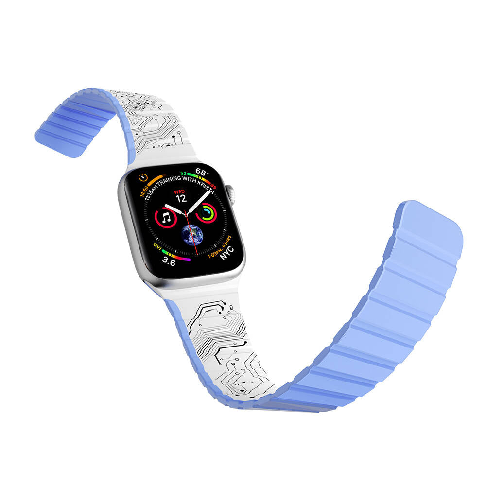 __genel|3|apple-watch-7-41mm-kordon-youngkit-technological-magnetik-tak-cikar-silikon-strap-kayis-04|Apple Watch 7 41mm Kordon Youngkit Technological Magnetik Tak Çıkar Silikon Strap Kayış