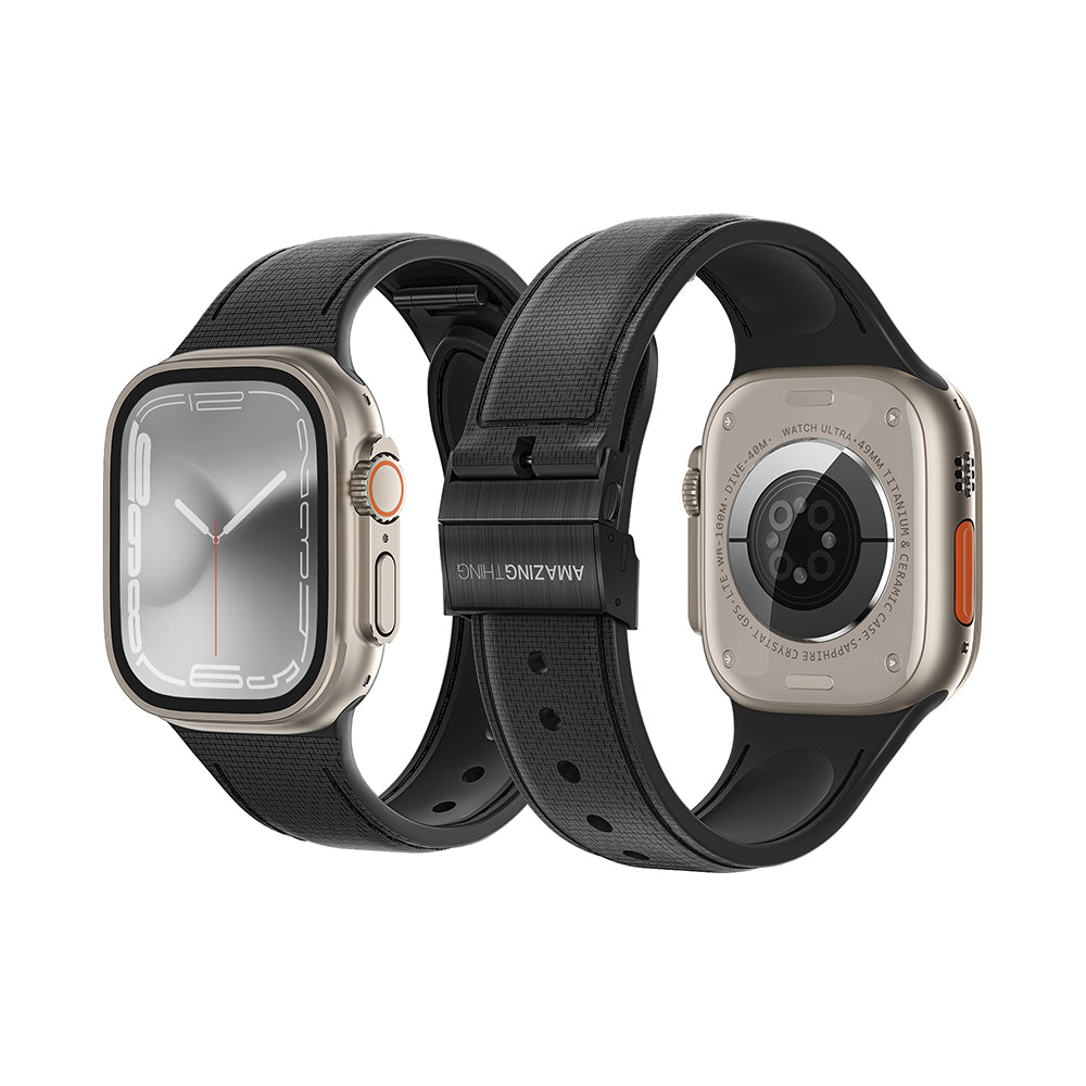 __genel|19|apple-watch-7-45mm-amazingthing-titan-swift-deri-dokulu-silikon-kordon-20|Apple Watch 7 45mm Amazingthing Titan Swift Deri Dokulu Silikon Kordon
