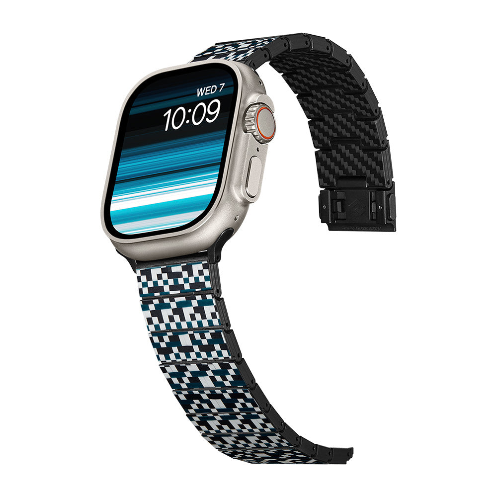 __genel|2|apple-watch-serisi-uyumlu-aramid-fiber-ve-karbon-fiber-pitaka-dreamland-chromacarbon-serisi-mosaic-universal-kordon-03|Apple Watch Serisi Uyumlu Aramid Fiber ve Karbon Fiber Pitaka Dreamland ChromaCarbon Serisi Mosaic Universal Kordon