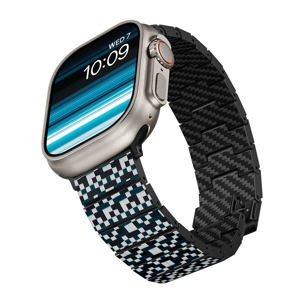 __genel|5|apple-watch-serisi-uyumlu-aramid-fiber-ve-karbon-fiber-pitaka-dreamland-chromacarbon-serisi-mosaic-universal-kordon-06|Apple Watch Serisi Uyumlu Aramid Fiber ve Karbon Fiber Pitaka Dreamland ChromaCarbon Serisi Mosaic Universal Kordon