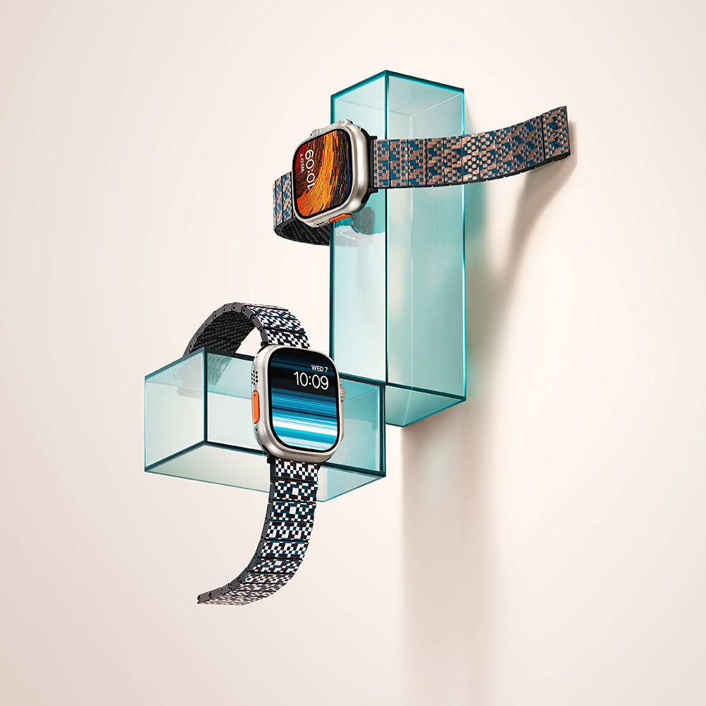 __genel|21|apple-watch-serisi-uyumlu-aramid-fiber-ve-karbon-fiber-pitaka-dreamland-chromacarbon-serisi-mosaic-universal-kordon-22|Apple Watch Serisi Uyumlu Aramid Fiber ve Karbon Fiber Pitaka Dreamland ChromaCarbon Serisi Mosaic Universal Kordon