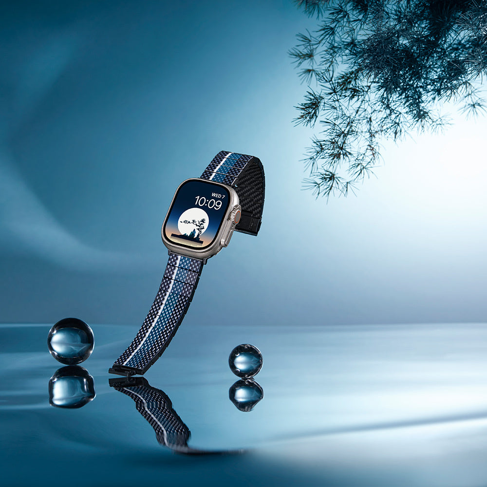 __genel|16|apple-watch-serisi-uyumlu-aramid-fiber-ve-karbon-fiber-pitaka-poetry-of-things-chromacarbon-serisi-moon-universal-kordon-17|Apple Watch Serisi Uyumlu Aramid Fiber ve Karbon Fiber Pitaka Poetry of Things ChromaCarbon Serisi Moon Universal Kordon