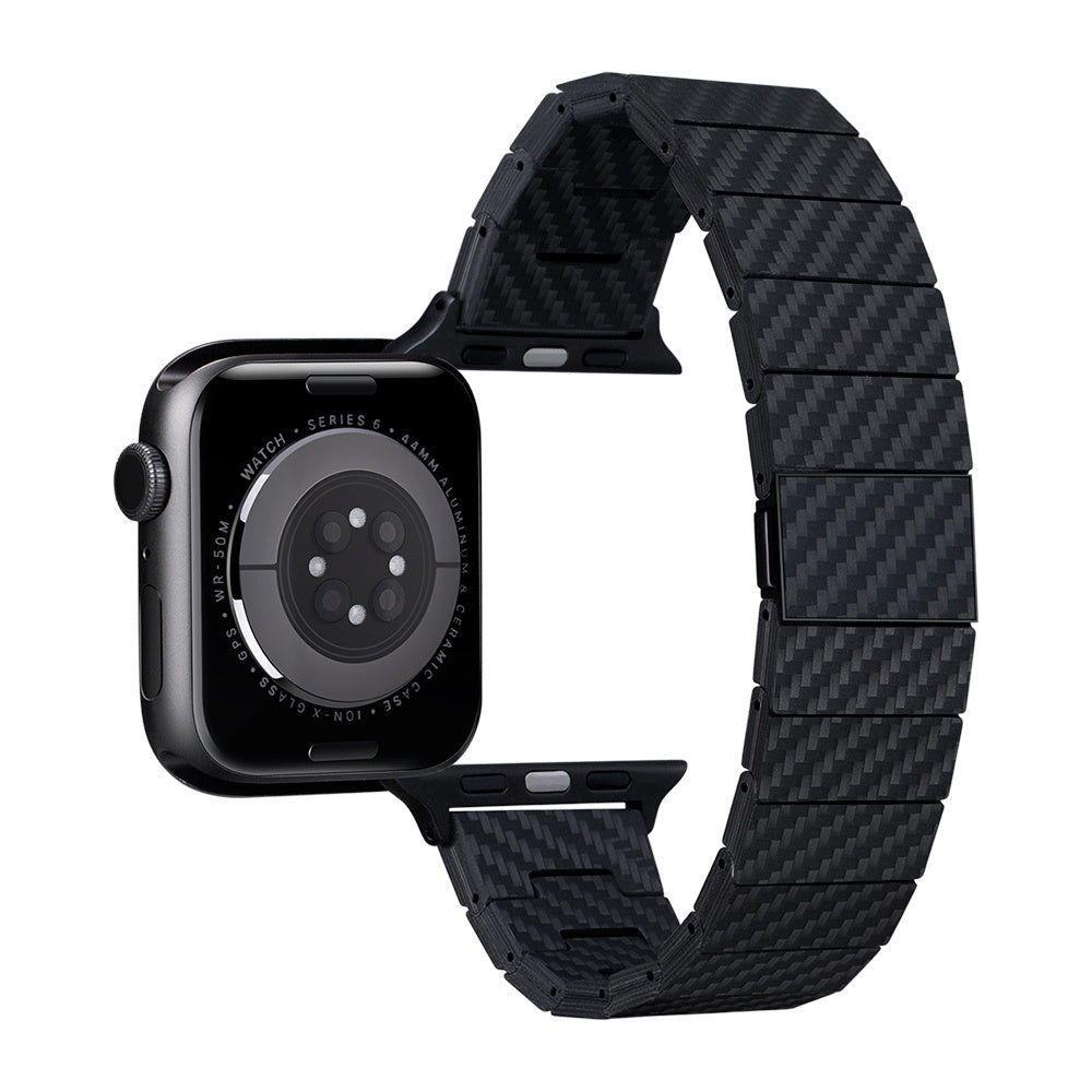 __genel|10|apple-watch-serisi-uyumlu-karbon-fiber-pitaka-modern-serisi-black-grey-twill-universal-kordon-11|Apple Watch Serisi Uyumlu Karbon Fiber Pitaka Modern Serisi Black-Grey Twill Universal Kordon