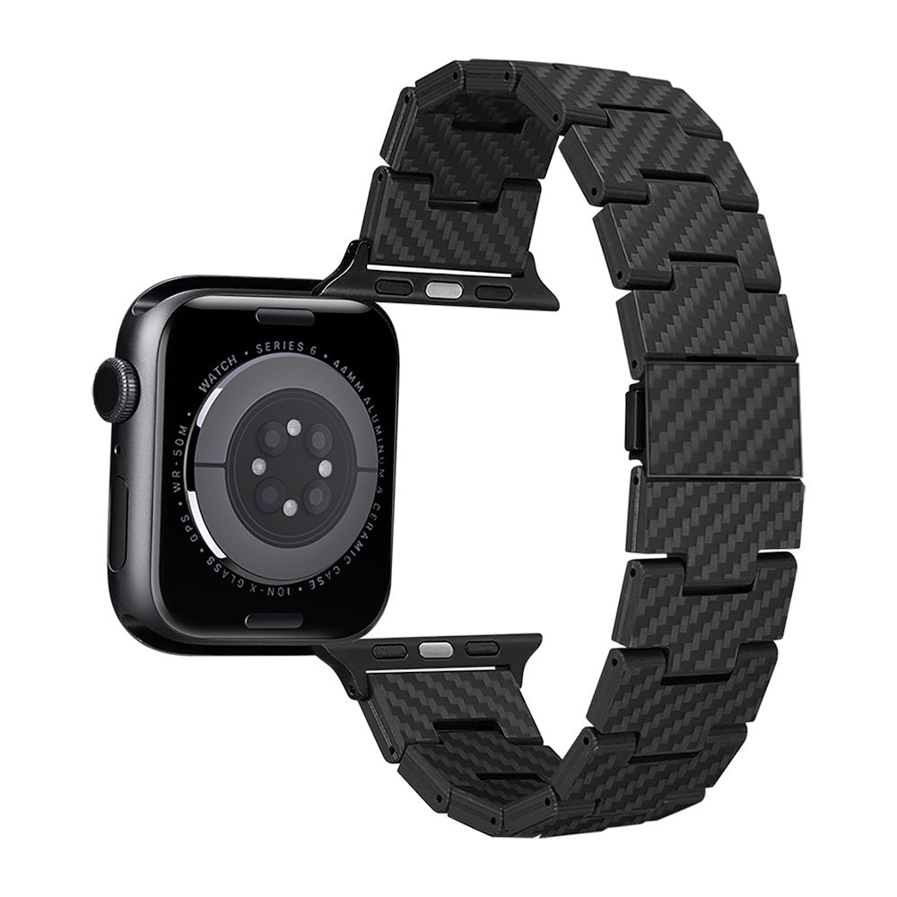 __genel|4|apple-watch-serisi-uyumlu-karbon-fiber-pitaka-retro-serisi-black-grey-twill-universal-kordon-05|Apple Watch Serisi Uyumlu Karbon Fiber Pitaka Retro Serisi Black-Grey Twill Universal Kordon