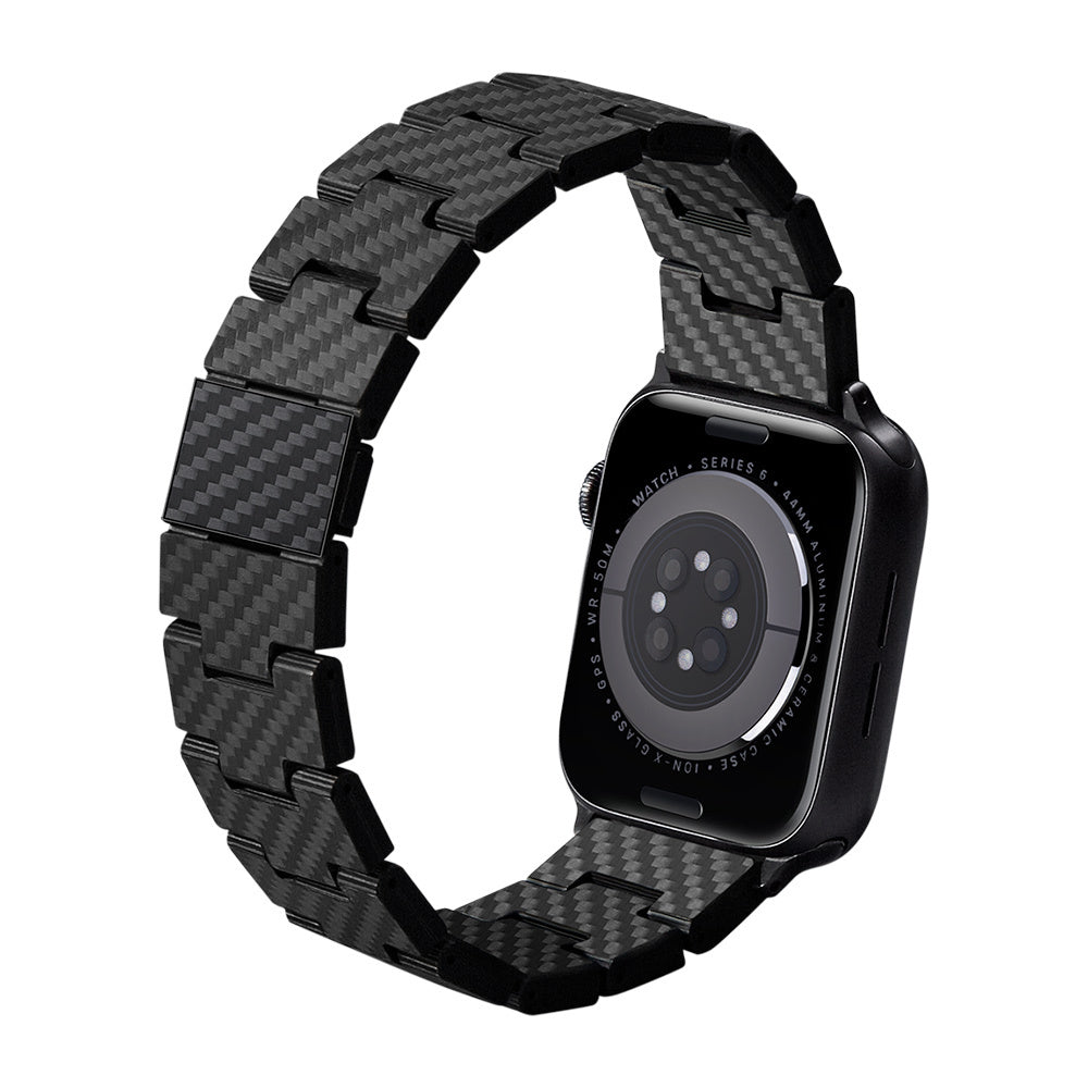 __genel|8|apple-watch-serisi-uyumlu-karbon-fiber-pitaka-retro-serisi-black-grey-twill-universal-kordon-09|Apple Watch Serisi Uyumlu Karbon Fiber Pitaka Retro Serisi Black-Grey Twill Universal Kordon