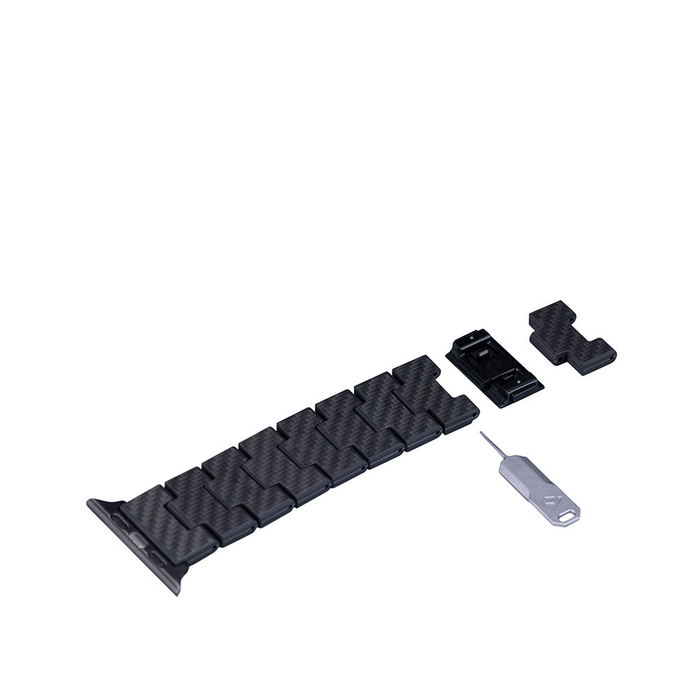 __genel|11|apple-watch-serisi-uyumlu-karbon-fiber-pitaka-retro-serisi-black-grey-twill-universal-kordon-12|Apple Watch Serisi Uyumlu Karbon Fiber Pitaka Retro Serisi Black-Grey Twill Universal Kordon