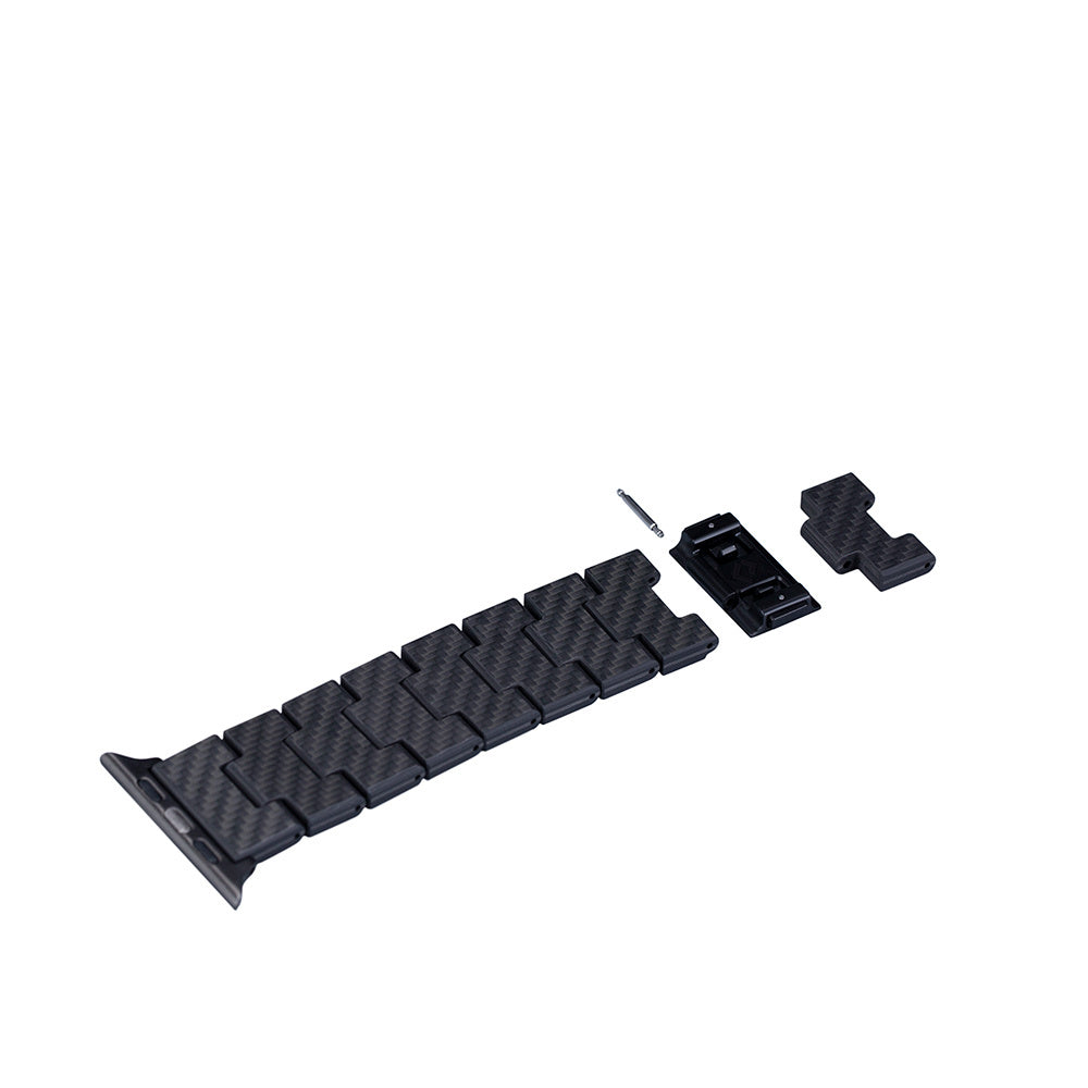 __genel|12|apple-watch-serisi-uyumlu-karbon-fiber-pitaka-retro-serisi-black-grey-twill-universal-kordon-13|Apple Watch Serisi Uyumlu Karbon Fiber Pitaka Retro Serisi Black-Grey Twill Universal Kordon