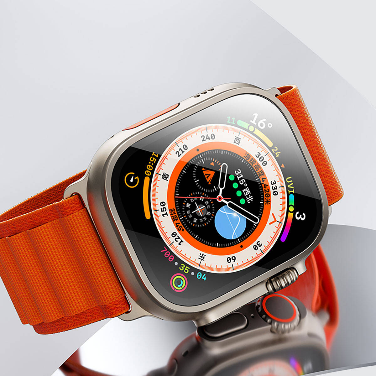 __genel|6|apple-watch-ultra-49mm-benks-anti-reflective-kolay-uygulama-aparatli-temperli-ekran-koruyucu-07|Apple Watch Ultra 49mm Benks Anti-Reflective Kolay Uygulama Aparatlı Temperli Ekran Koruyucu