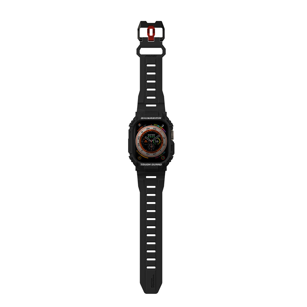 __genel|2|apple-watch-ultra-49mm-skinarma-mecha-2in1-tpu-kasa-koruyucu-silikon-kordon-03|Apple Watch Ultra 49mm Skinarma Mecha 2in1 TPU Kasa Koruyucu + Silikon Kordon
