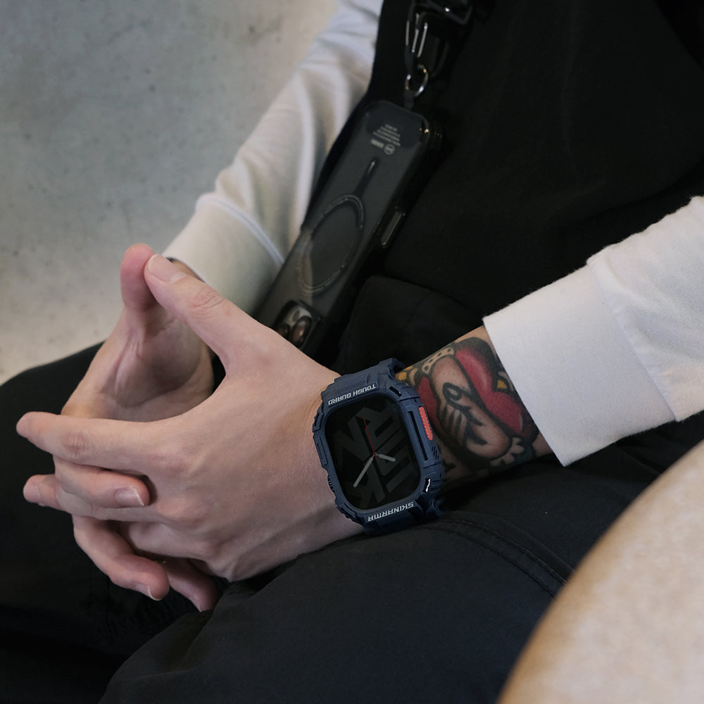 __genel|9|apple-watch-ultra-49mm-skinarma-mecha-2in1-tpu-kasa-koruyucu-silikon-kordon-10|Apple Watch Ultra 49mm Skinarma Mecha 2in1 TPU Kasa Koruyucu + Silikon Kordon