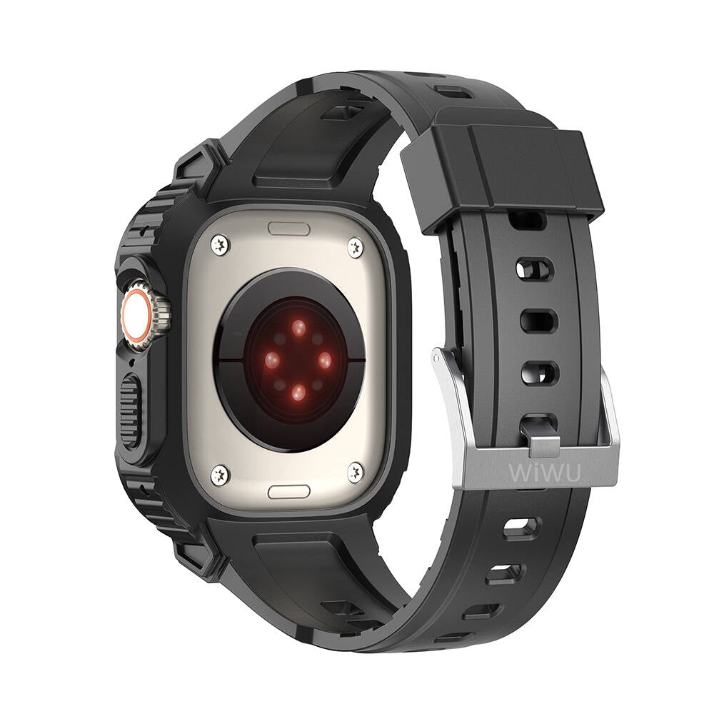 __genel|2|apple-watch-ultra-49mm-wiwu-wi-wb014-armor-serisi-2in1-sert-pc-kasa-koruyuculu-silikon-kordon-03|Apple Watch Ultra 49mm Wiwu Wi-WB014 Armor Serisi 2in1 Sert PC Kasa Koruyuculu Silikon Kordon