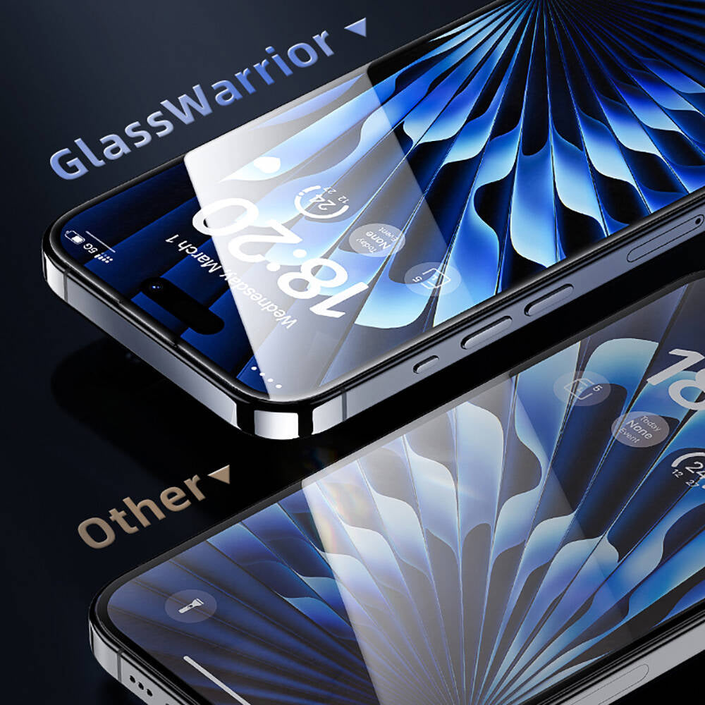 __genel|7|apple-iphone-14-pro-max-benks-glass-warrior-hd-cam-ekran-koruyucu-kolay-uygulama-aparatli-08|Apple iPhone 14 Pro Max Benks Glass Warrior HD Cam Ekran Koruyucu + Kolay Uygulama Aparatlı
