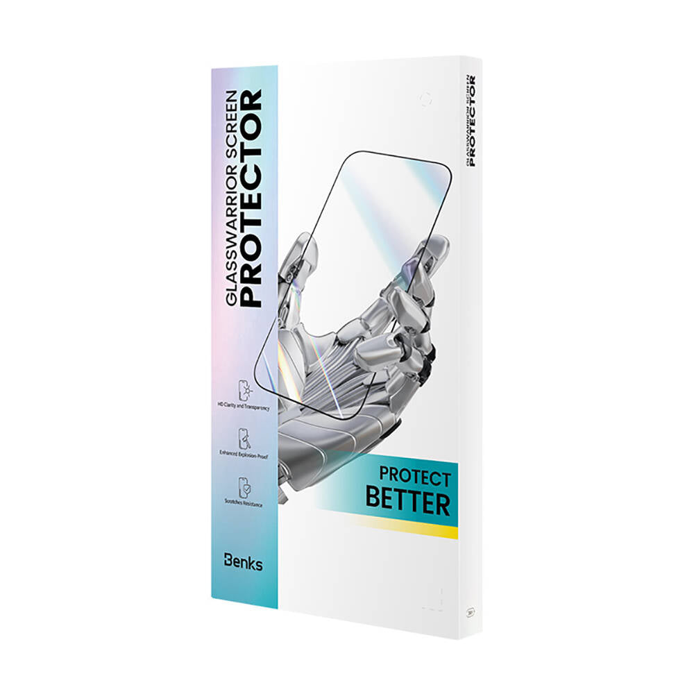 __genel|15|apple-iphone-14-pro-max-benks-glass-warrior-hd-cam-ekran-koruyucu-kolay-uygulama-aparatli-16|Apple iPhone 14 Pro Max Benks Glass Warrior HD Cam Ekran Koruyucu + Kolay Uygulama Aparatlı