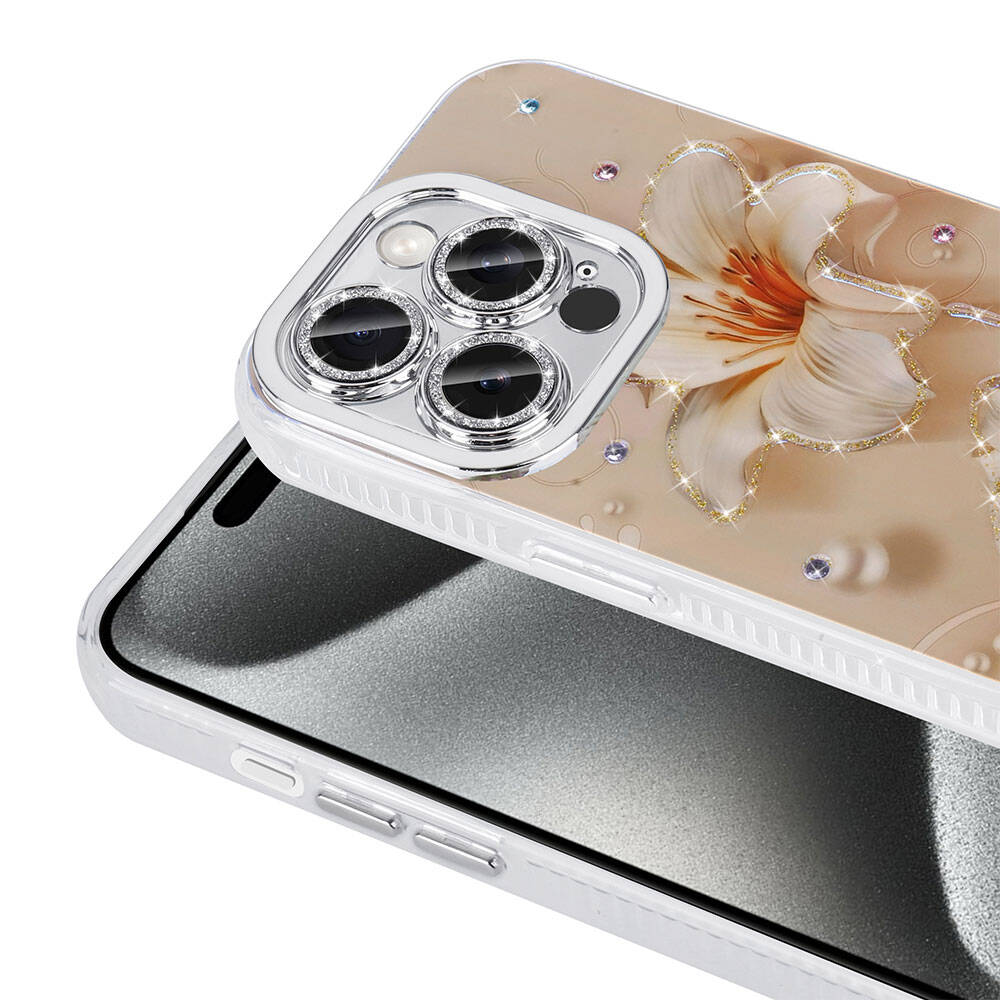 __genel|10|apple-iphone-14-pro-max-kilif-cicek-desenli-parlak-tasli-sert-silikon-zore-garden-kapak-11|Apple iPhone 14 Pro Max Kılıf Çiçek Desenli Parlak Taşlı Sert Silikon Gordonix Garden Kapak