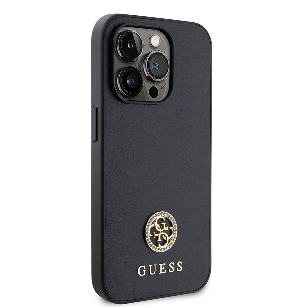 __genel|3|apple-iphone-14-pro-max-kilif-guess-orjinal-lisansli-deri-4g-metal-logo-strass-kapak-04|Apple iPhone 14 Pro Max Kılıf Guess Orjinal Lisanslı Deri 4G Metal Logo Strass Kapak