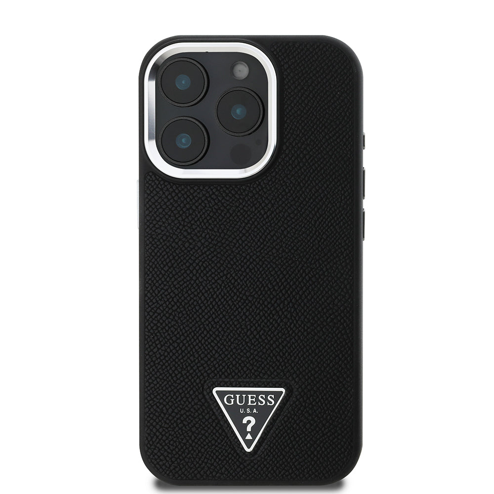 __genel|2|apple-iphone-14-pro-max-kilif-guess-orjinal-lisansli-m-safe-sarj-ozellikli-grained-triangle-kapak-03|Apple iPhone 14 Pro Max Kılıf Guess Orjinal Lisanslı MagSafe Şarj Özellikli Grained Triangle Kapak