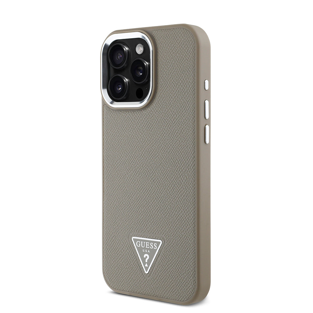 __genel|8|apple-iphone-14-pro-max-kilif-guess-orjinal-lisansli-m-safe-sarj-ozellikli-grained-triangle-kapak-09|Apple iPhone 14 Pro Max Kılıf Guess Orjinal Lisanslı MagSafe Şarj Özellikli Grained Triangle Kapak