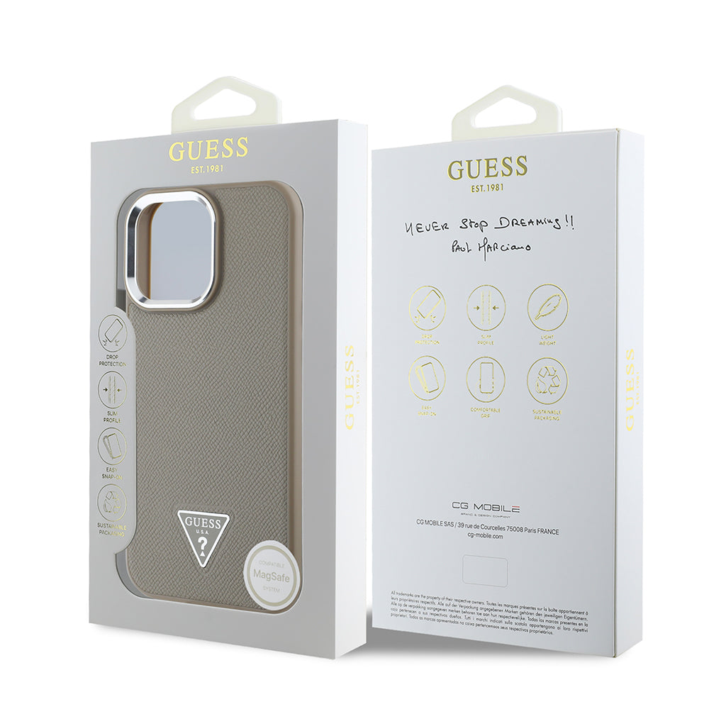 __genel|14|apple-iphone-14-pro-max-kilif-guess-orjinal-lisansli-m-safe-sarj-ozellikli-grained-triangle-kapak-15|Apple iPhone 14 Pro Max Kılıf Guess Orjinal Lisanslı MagSafe Şarj Özellikli Grained Triangle Kapak