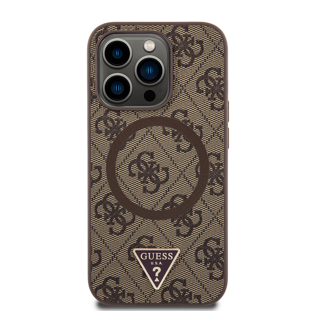 __genel|2|apple-iphone-14-pro-max-kilif-guess-orjinal-lisansli-m-safe-sarj-ozellikli-pu-ucgen-logo-4g-desenli-kapak-03|Apple iPhone 14 Pro Max Kılıf Guess Orjinal Lisanslı MagSafe Şarj Özellikli PU Üçgen Logo 4G Desenli Kapak