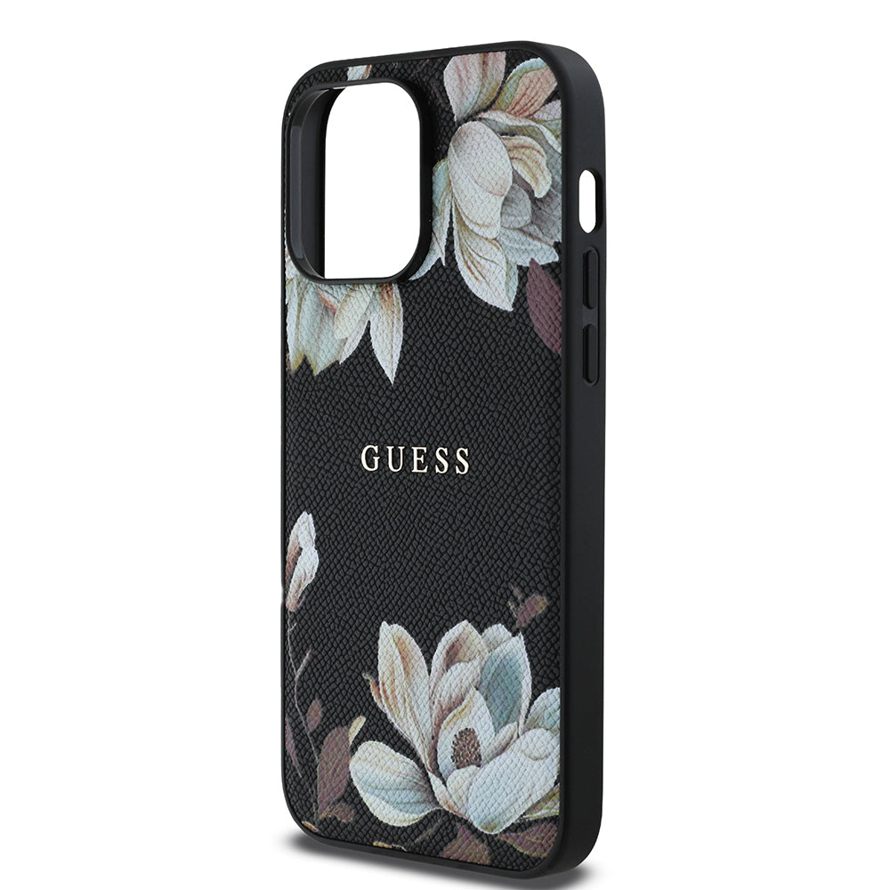 __genel|5|apple-iphone-14-pro-max-kilif-guess-orjinal-lisansli-m-safe-sarj-ozellikli-taneli-cicek-tasarimli-metal-yazi-logolu-kapak-06|Apple iPhone 14 Pro Max Kılıf Guess Orjinal Lisanslı MagSafe Şarj Özellikli Taneli Çiçek Tasarımlı Metal Yazı Logolu Kapak
