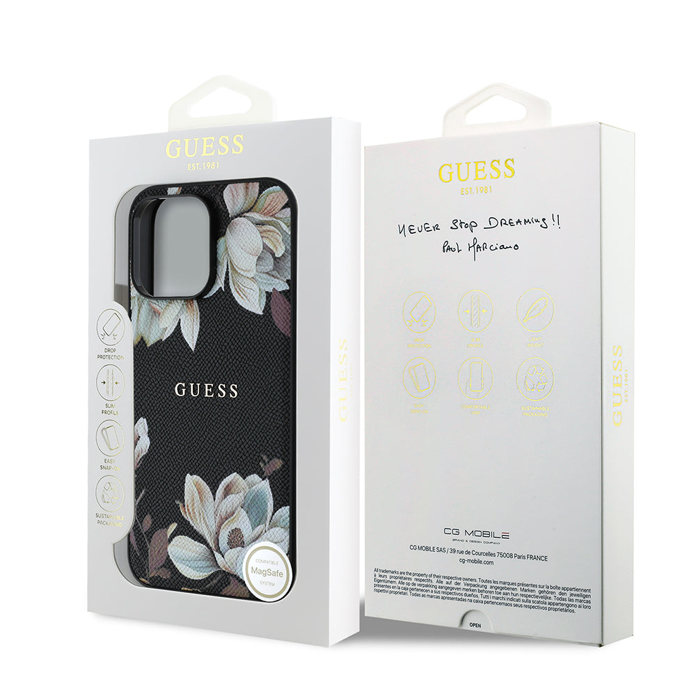 __genel|7|apple-iphone-14-pro-max-kilif-guess-orjinal-lisansli-m-safe-sarj-ozellikli-taneli-cicek-tasarimli-metal-yazi-logolu-kapak-08|Apple iPhone 14 Pro Max Kılıf Guess Orjinal Lisanslı MagSafe Şarj Özellikli Taneli Çiçek Tasarımlı Metal Yazı Logolu Kapak