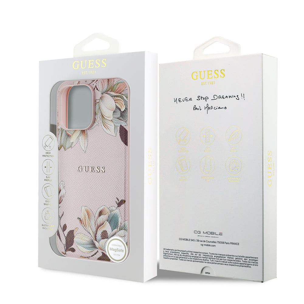 __genel|14|apple-iphone-14-pro-max-kilif-guess-orjinal-lisansli-m-safe-sarj-ozellikli-taneli-cicek-tasarimli-metal-yazi-logolu-kapak-15|Apple iPhone 14 Pro Max Kılıf Guess Orjinal Lisanslı MagSafe Şarj Özellikli Taneli Çiçek Tasarımlı Metal Yazı Logolu Kapak