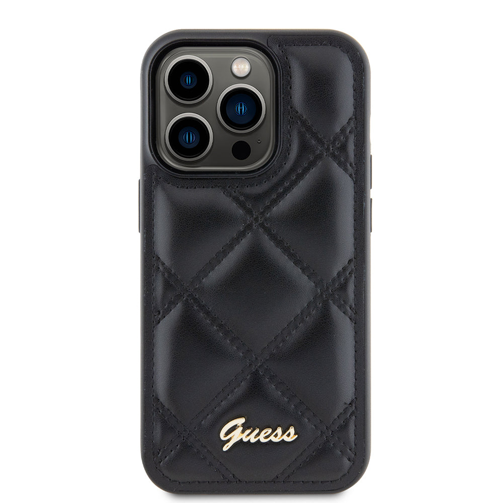 __genel|2|apple-iphone-14-pro-max-kilif-guess-orjinal-lisansli-pu-deri-metal-yazi-logolu-kapitone-kapak-03|Apple iPhone 14 Pro Max Kılıf Guess Orjinal Lisanslı PU Deri Metal Yazı Logolu Kapitone Kapak
