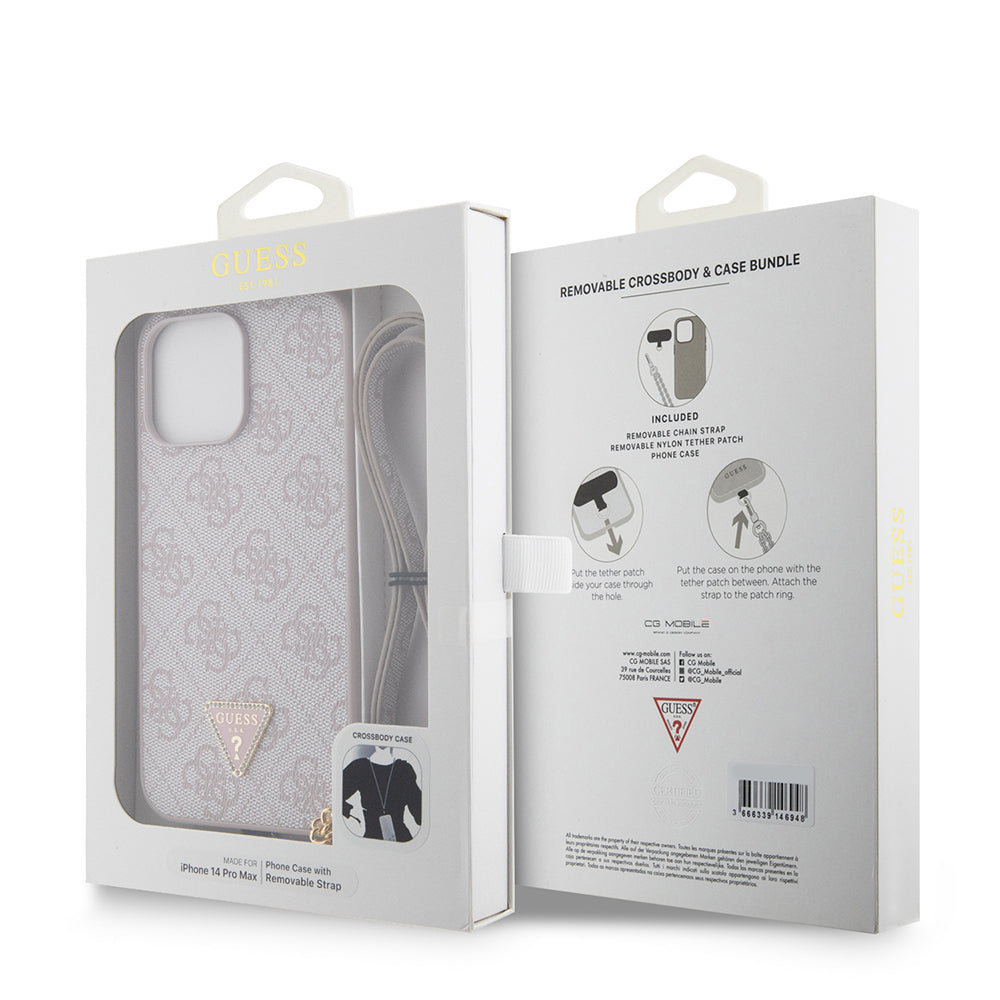 __genel|8|apple-iphone-14-pro-max-kilif-guess-orjinal-lisansli-pu-deri-tasli-metal-ucgen-logolu-capraz-vucut-askili-4g-desenli-kapak-09|Apple iPhone 14 Pro Max Kılıf Guess Orjinal Lisanslı PU Deri Taşlı Metal Üçgen Logolu Çapraz Vücut Askılı 4G Desenli Kapak