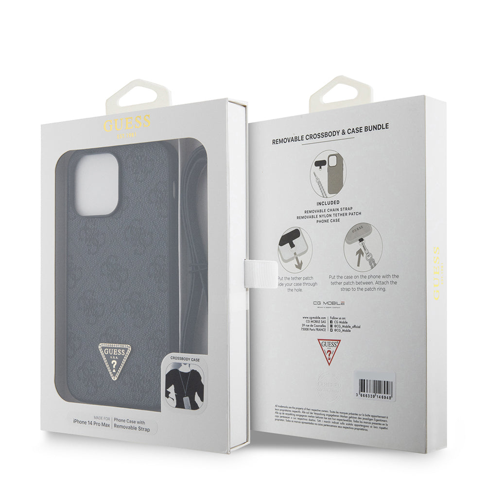 __genel|16|apple-iphone-14-pro-max-kilif-guess-orjinal-lisansli-pu-deri-tasli-metal-ucgen-logolu-capraz-vucut-askili-4g-desenli-kapak-17|Apple iPhone 14 Pro Max Kılıf Guess Orjinal Lisanslı PU Deri Taşlı Metal Üçgen Logolu Çapraz Vücut Askılı 4G Desenli Kapak