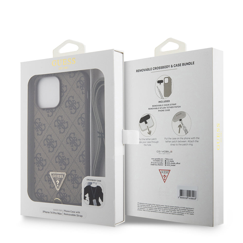 __genel|24|apple-iphone-14-pro-max-kilif-guess-orjinal-lisansli-pu-deri-tasli-metal-ucgen-logolu-capraz-vucut-askili-4g-desenli-kapak-25|Apple iPhone 14 Pro Max Kılıf Guess Orjinal Lisanslı PU Deri Taşlı Metal Üçgen Logolu Çapraz Vücut Askılı 4G Desenli Kapak