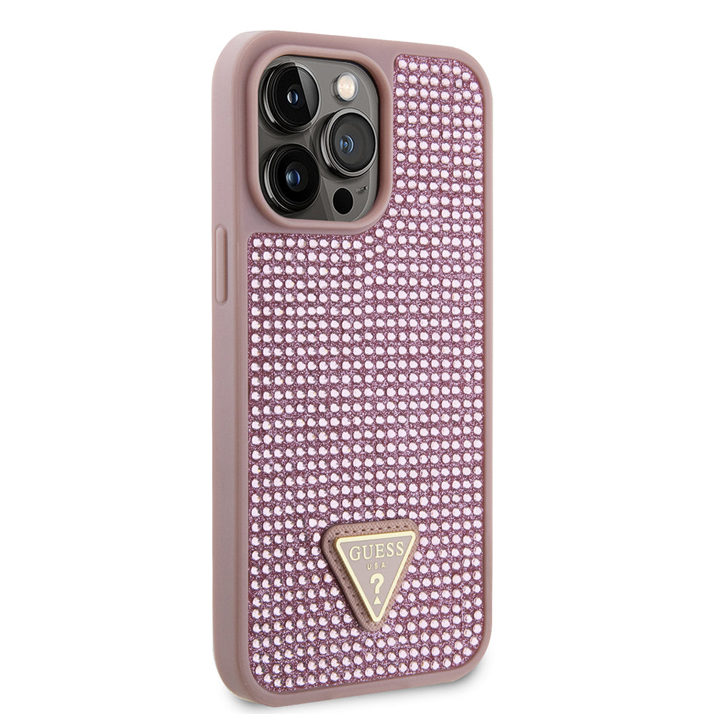 __genel|17|apple-iphone-14-pro-max-kilif-guess-orjinal-lisansli-tasli-arka-yuzey-ucgen-logolu-kapak-18|Apple iPhone 14 Pro Max Kılıf Guess Orjinal Lisanslı Taşlı Arka Yüzey Üçgen Logolu Kapak
