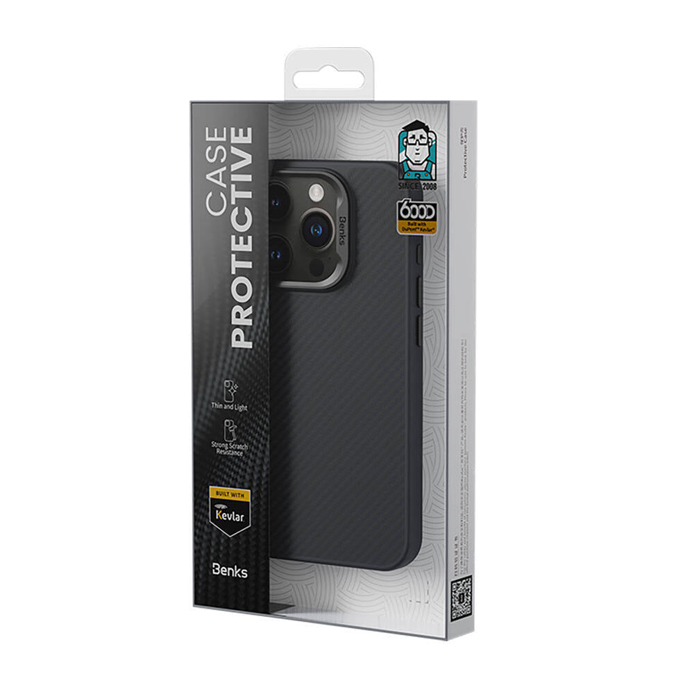 __genel|4|apple-iphone-14-pro-max-kilif-karbon-fiber-m-safe-sarj-ozellikli-benks-hybrid-armorpro-600d-kevlar-kapak-05|Apple iPhone 14 Pro Max Kılıf Karbon Fiber MagSafe Şarj Özellikli Benks Hybrid ArmorPro 600D Kevlar Kapak
