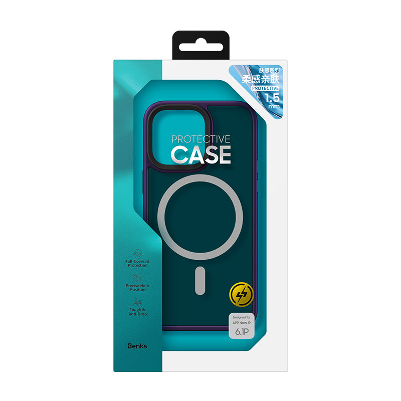 __genel|1|apple-iphone-14-pro-max-kilif-m-safe-sarj-ozellikli-benks-mist-hybrid-kapak-02|Apple iPhone 14 Pro Max Kılıf MagSafe Şarj Özellikli Benks Mist Hybrid Kapak