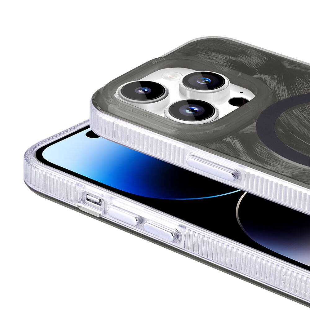 __genel|1|apple-iphone-14-pro-max-kilif-m-safe-sarj-ozellikli-firca-boya-desenli-zore-palet-kapak-02|Apple iPhone 14 Pro Max Kılıf MagSafe Şarj Özellikli Fırça Boya Desenli Gordonix Palet Kapak