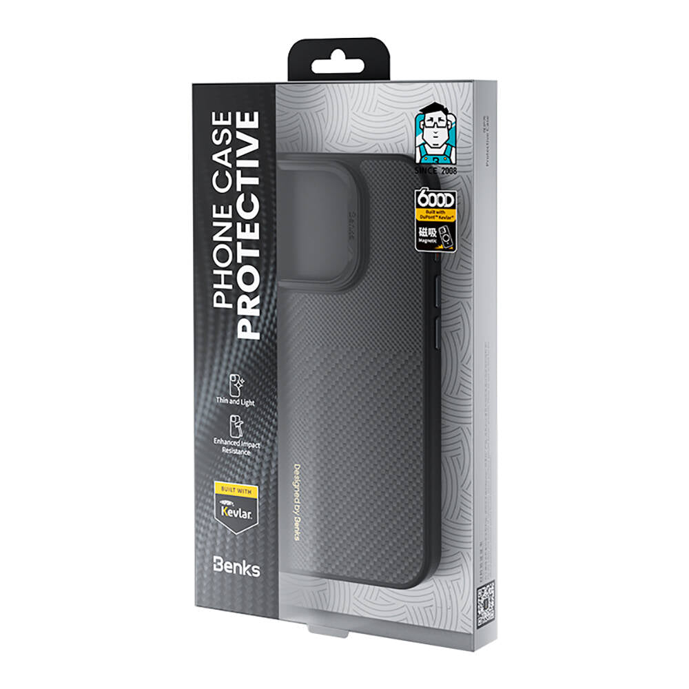 __genel|7|apple-iphone-14-pro-max-kilif-m-safe-sarj-ozellikli-karbon-fiber-benks-montage-hybrid-armorpro-kevlar-kapak-08|Apple iPhone 14 Pro Max Kılıf MagSafe Şarj Özellikli Karbon Fiber Benks Montage Hybrid ArmorPro Kevlar Kapak